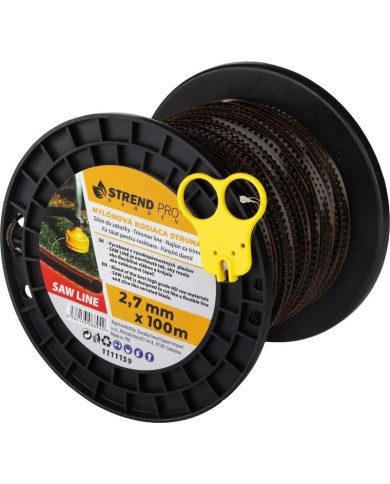 Silon na kosenie Strend Pro Premium SawLine 2,7 mm, L-100 m, zúbkovaný