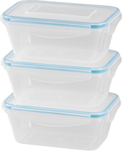 Dóza MagicHome Lunchbox set YH416, obdĺžniková, sada 3 ks, 700 ml, 172x115x71 mm