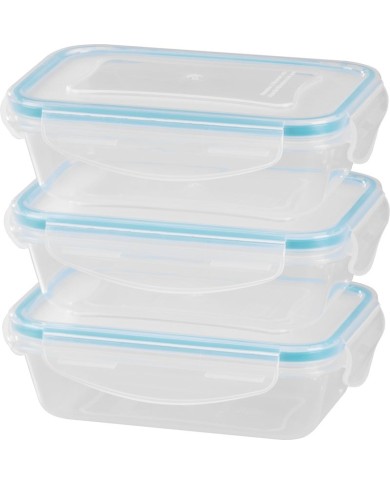 Dóza MagicHome Lunchbox set YH375, obdĺžniková, sada 3 ks, 400 ml, 162x111x51 mm