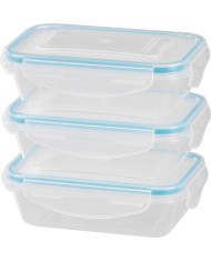 Dóza MagicHome Lunchbox set YH375, obdĺžniková, sada 3 ks, 400 ml, 162x111x51 mm