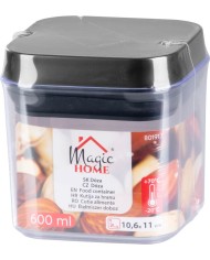 Dóza MagicHome, so silikónovým tesnením, 600 ml, 106x106x110 mm, stohovacia
