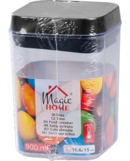 Dóza MagicHome, so silikónovým tesnením, 900 ml, 106x106x150 mm, stohovacia