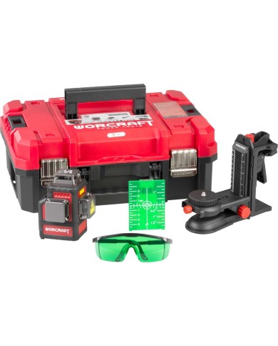 Laser Worcraft XCUBE026 ShareSYS Toolbox, 3x3D Green Beam, bez aku
