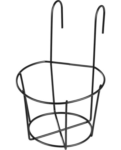 Držiak Strend Pro, vešiak, kovový, na kvetináč, na zábradlie, 21x17,5x24 cm