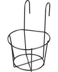 Držiak Strend Pro, vešiak, kovový, na kvetináč, na zábradlie, 21x17,5x24 cm