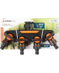 Rozbočovač Strend Pro Garden, spojka, záhradný, 4-way, s ventilmi