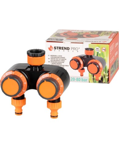 Časovač Strend Pro Garden, rozbočovač, záhradný, 2-way