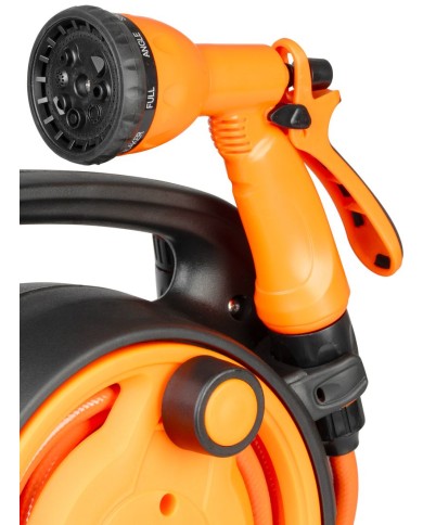 Navíjač Strend Pro Garden, so záhradnou hadicou, pištoľ, 10m, 5/16"