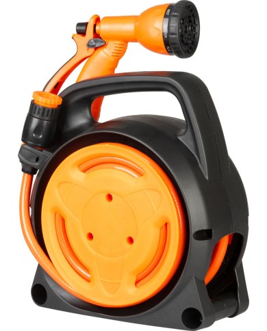 Navíjač Strend Pro Garden, so záhradnou hadicou, pištoľ, 10m, 5/16"