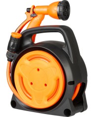 Navíjač Strend Pro Garden, so záhradnou hadicou, pištoľ, 10m, 5/16"
