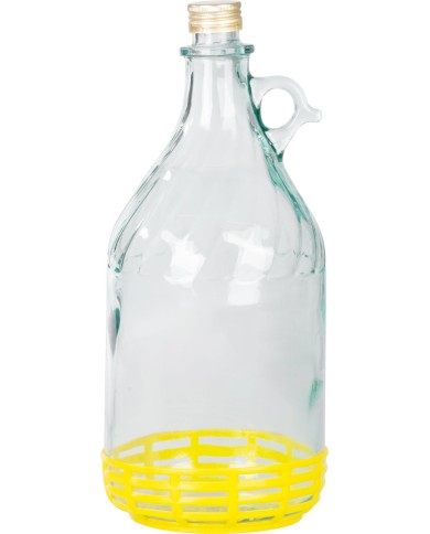 Demižón Strend Pro Stella, 3 lit., sklenený na víno a pálenku s uzáverom