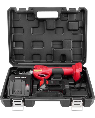 Nožnice Worcraft CSC-S20LiBP ShareSYS, 20V Li-Ion, záhradné, akumulátorové, na konáre, cut.30 mm, SET v kufri