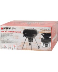 Gril Strend Pro Marco, BBQ, na drevené uhlie, 58,5x65x85 cm