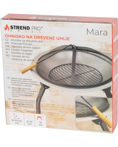 Ohnisko Strend Pro Mara, BBQ, kovové, okrúhle, 57x57x40 cm