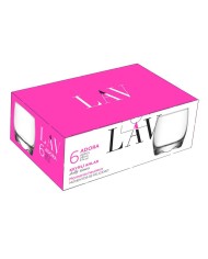 Pohár Adora, LAV, sklenený, na whisky, 290 ml, 72x88 mm, bal. 6 ks
