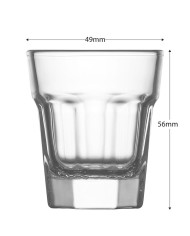 Pohár Aras, LAV, sklenený, na likér/destilát, 45 ml, 49x56 mm, bal. 6 ks