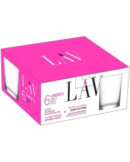 Pohár Liberty, LAV, sklenený, na whisky, 280 ml, 74x88 mm, bal. 6 ks