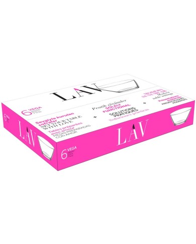 Miska Vega, LAV, sklenená, 215 ml, 105x48 mm, bal. 6 ks