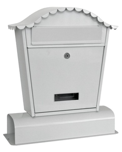 Schránka HUBERT A, poštová, s rúrou na noviny, hnedá