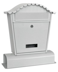 Schránka HUBERT A, poštová, s rúrou na noviny, hnedá