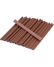 Klipsy Strend Pro EUROSTANDARD, na uchytenie tieniacej pásky 19 cm, mahagónová hnedá, RAL8016, 20 ks, náhradné