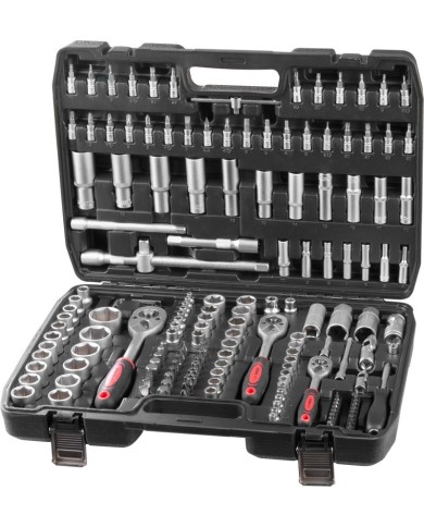 Sada náradia Strend Pro, 172 dielna, hlavice, bity, račňa, v kufri