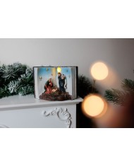 Dekorácia MagicHome Vianoce, Betlehem v knihe, LED, interiér, 13,5x8x9,5 cm