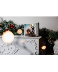 Dekorácia MagicHome Vianoce, Betlehem v knihe, LED, interiér, 13,5x8x9,5 cm
