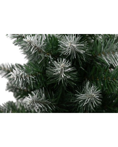 Stromček MagicHome Vianoce Belo, jedľa v jute, zasnežené konce, extra hustý, 60 cm