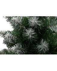 Stromček MagicHome Vianoce Belo, jedľa v jute, zasnežené konce, extra hustý, 60 cm