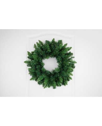 Veniec MagicHome Vianoce, prírodný, 45 cm, 160 vetiev, EXTRA HUSTÝ