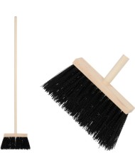 Metla Geco Indust Black WH, 240 mm, priemyselná, čierna, s násadou 1200 mm