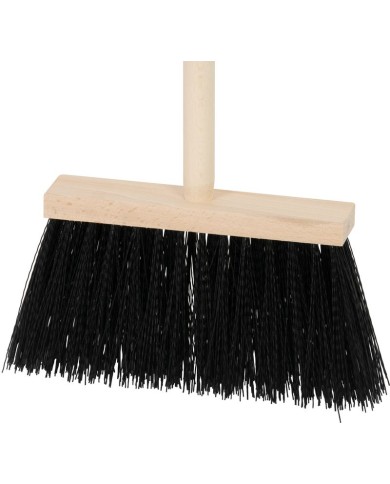 Metla Geco Indust Black WH, 240 mm, priemyselná, čierna, s násadou 1200 mm