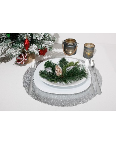 Svietnik MagicHome Vianoce, šedý, s krajinkou, 6x7 cm