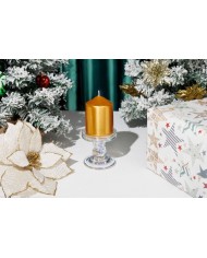 Stojan na sviečku MagicHome Vianoce, sklo, 8,5x8,3 cm