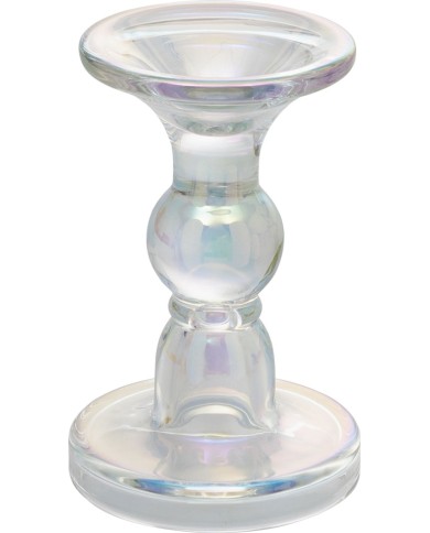 Stojan na sviečku MagicHome Vianoce, sklo, 8,5x14 cm