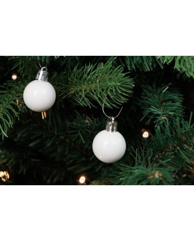 Gule MagicHome Vianoce, 24 ks, sada, biele, na vianočný stromček, 3 cm