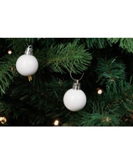 Gule MagicHome Vianoce, 24 ks, sada, biele, na vianočný stromček, 3 cm