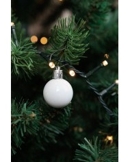 Gule MagicHome Vianoce, 24 ks, sada, biele, na vianočný stromček, 3 cm