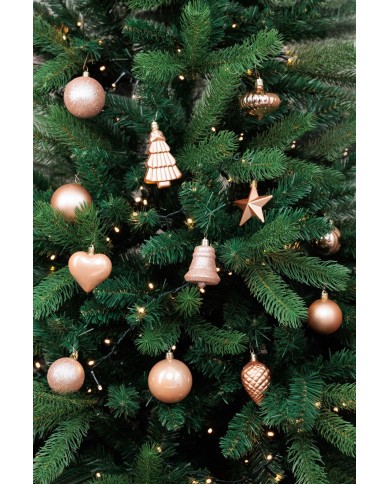 Gule MagicHome Vianoce, sada, 65 ks, ružové zlato, mix, na vianočný stromček