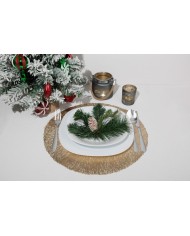 Podložka MagicHome pod tanier, 38 cm, hnedá