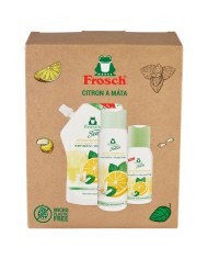 Súprava darčeková Frosch, citrón a mäta, 50 ml + 300 ml + 500 ml