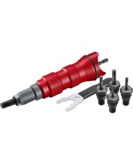 Nadstavec na vŕtačku Strend Pro Premium, 1/4", M3 - M10, nitovací, pre maticové nity, v kufri