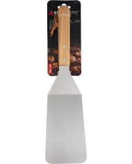 Obracač Strend Pro Grill, na grilovanie a opekanie, s drevenou rúčkou, nerez, 34cm