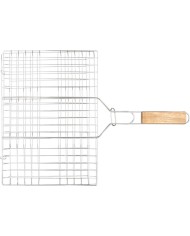 Opekač Strend Pro Grill, na mäso s drevenou rúčkou, 41x60x1,5 cm