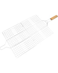 Opekač Strend Pro Grill, na mäso s drevenou rúčkou, 49x35x1,5 cm