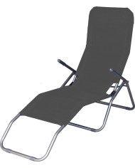 Lehátko JAMAICA, tmavo-šedé, 140x60x96 cm