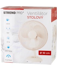 Ventilátor Strend Pro, stolový, 30 cm, 45 W