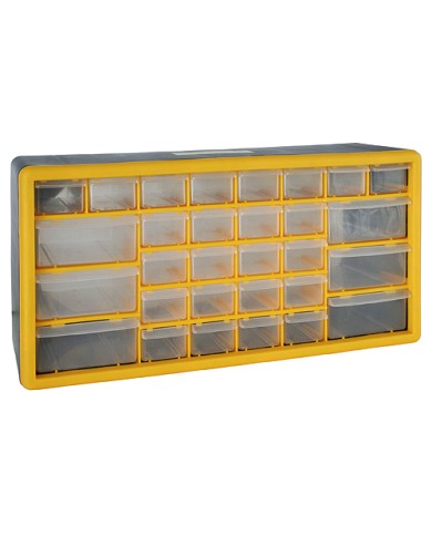 Organizér na stenu Strend Pro SBx3045-E, 30 zásuviek, 50x16x25,5 cm, max. 25 kg