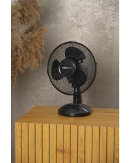 Ventilátor Strend Pro, stolový, čierny, 23 cm, 25 W
